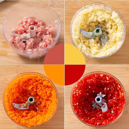 Hand-Pulled Multipurpose Chopper & Cutter – Fast & Easy Kitchen Helper